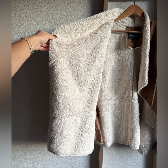 Maxwell Studio Fleece Lined Faux Sheepskin Fly Away Vest sz: 2X - Picture 4 of 8